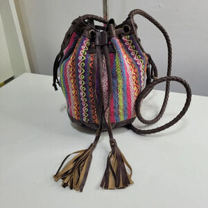 Billabong Forever Bag Bucket Bag Shoulder Crossbody bag Boho Braided String